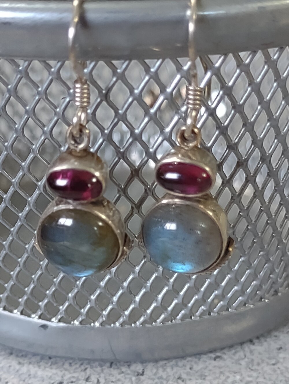 Firm Final price!*Labradorite+Sterling Earrings